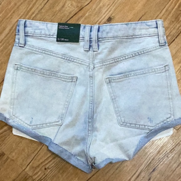 Wild Fable - Women's Super-High Rise Cheeky Jean Shorts - distressed blue - new - Picture 5 of 10